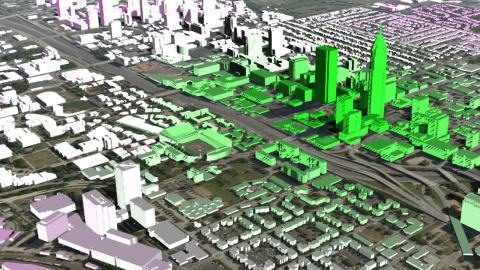 Digital 3D heat map created by the Digital Building Lab team