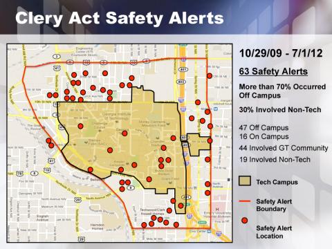Clery Alert Map