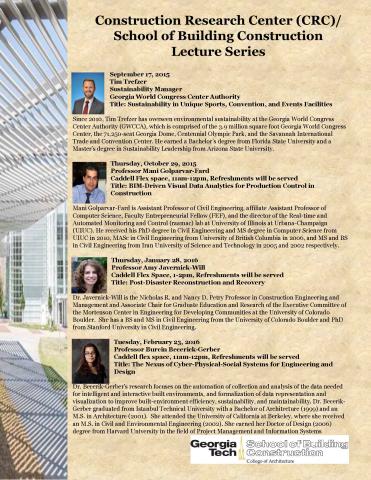 CRC Lecture Series