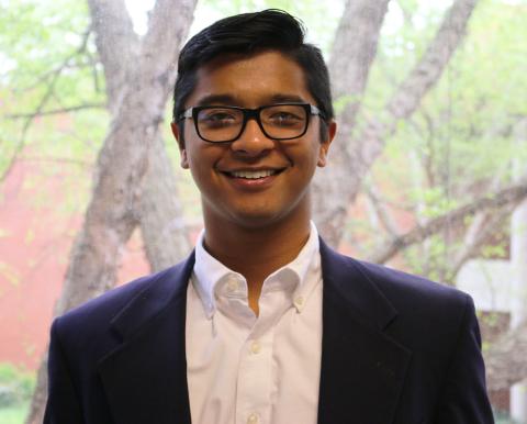 ISyE undergraduate David Wang, recipient of the Evelyn Pennington Outstanding Service Award