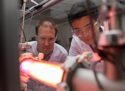 Studying the plasma potential around materials