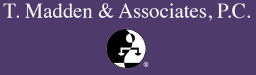 Logo for T. Madden and Associates law firm.