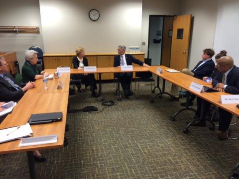 Dr. John P. Holdren meets with Georgia Tech faculty