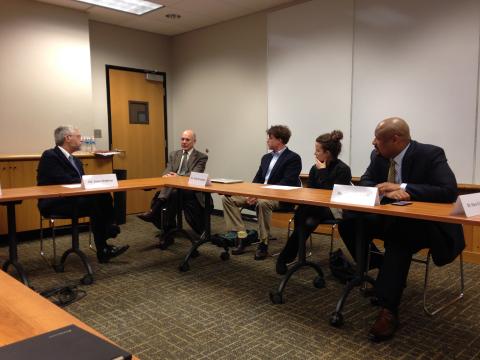 Dr. John P. Holdren meets with faculty 2