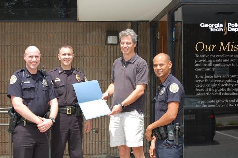 GTPD Honors Matt Hanes