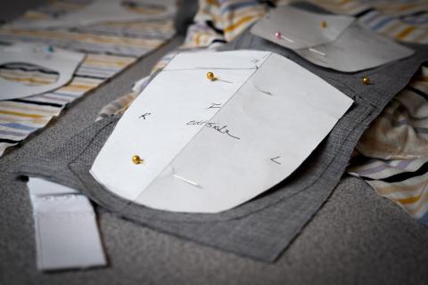 Fabric pattern for face mask