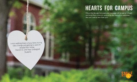 Flyer for the Hearts for Campus program.