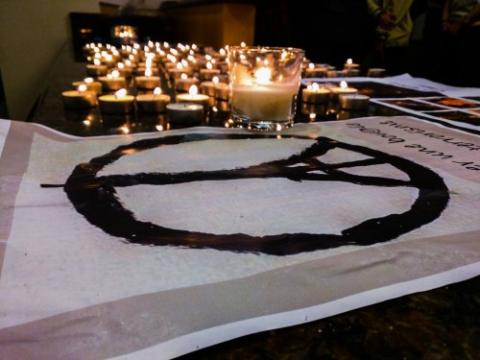 French Club Candlelight Vigil November 17, 2015