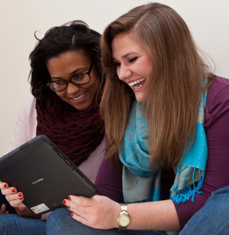 Girls with ipad