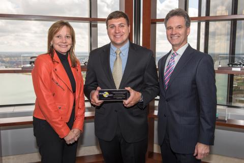 Nick Sulimirski with GM executives