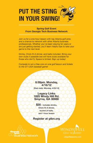 Georgia Tech Business Network (GTBN) Spring Golf Event