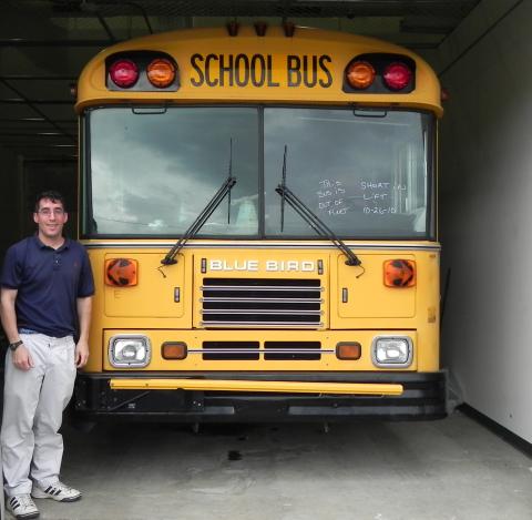 "Green Eco School Bus"