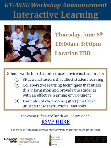 GTASEE Interactive Learning Workshop