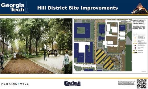 Hill District Site Improvements - Construction Route