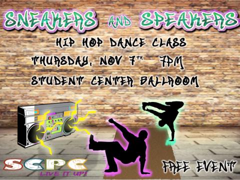 SCPC Options presents: Sneakers and Speakers: A HipHop Dance Class