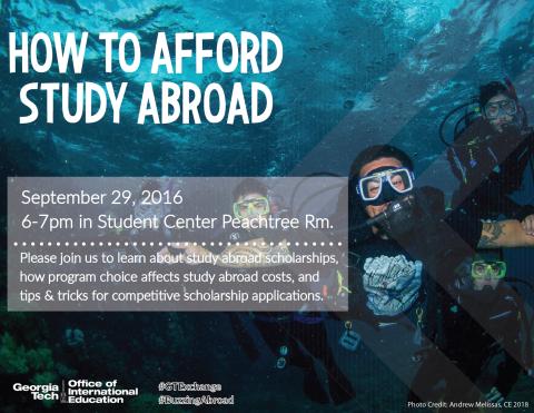How to Afford Study Abroad September 29