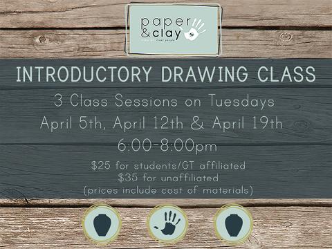 Paper & Clay presents: Intro to Drawing Class!