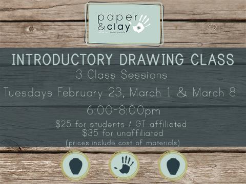 Paper & Clay presents: Intro to Drawing!
