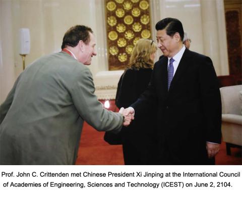 J. C. Crittenden Meets Xi Jinping