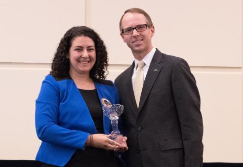 kaitlyn rizk at student honors celebration