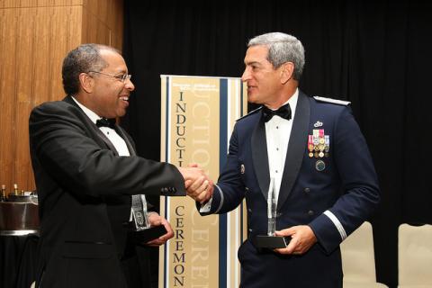 Major General Kelly McKeague, BSIE 1981, MSIE 1987, received The Academy of Distinguished Engineering Alumni Award
