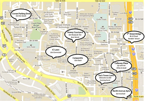 Student Alumni Association Kick-off Map