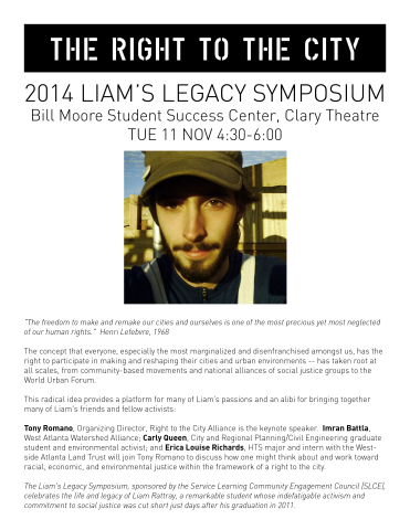 The Right to the City: 2014 Liam's Legacy Symposium