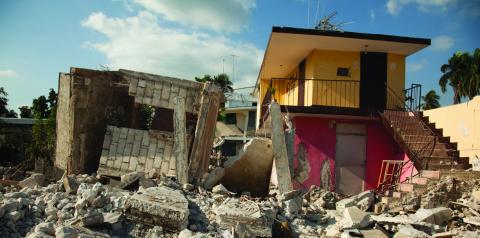 After the 2010 earthquake, this church in Leogane, Haiti, was destroyed.