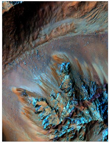 Water on Mars Color