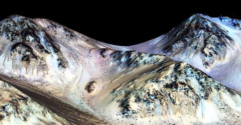 Water on Mars Color 2