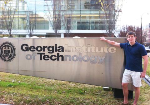 Michael Ehmann on the Georgia Tech campus.