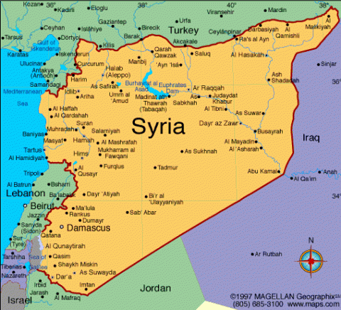 Map of Syria