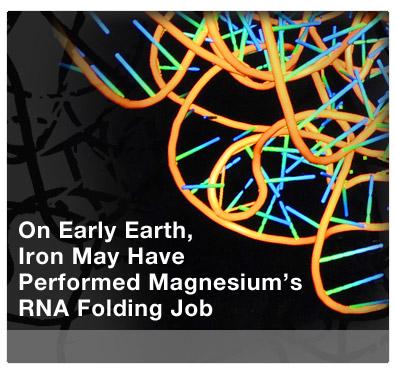 Feature Image: On Early Earth, Iron May Have Performed Magnesium’s RNA Folding Job