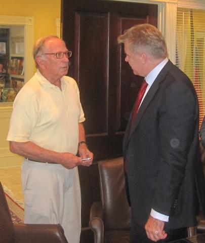 Lithuanian Foreign Minister Azubalis and Sam Nunn