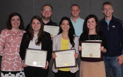 ODE Members at Fall 2015 Induction Ceremony