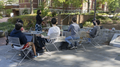 Class in Harrison Square