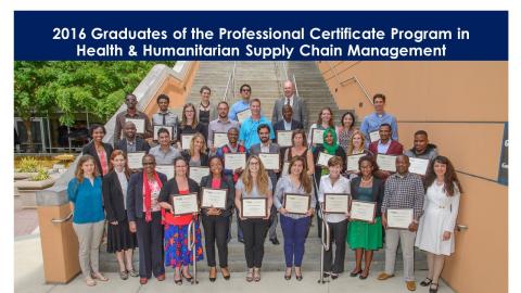 Graduates of the 2016 HHSCM program