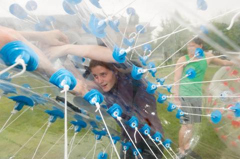 Bubble Soccer on Tech Green