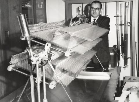 Irwin Pearl in Lab