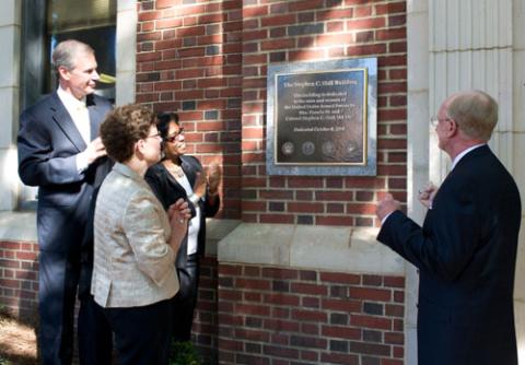 Hall Dedication Plaque Unveiling