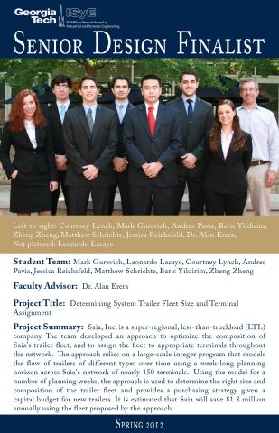 Saia, Inc. Senior Design Team