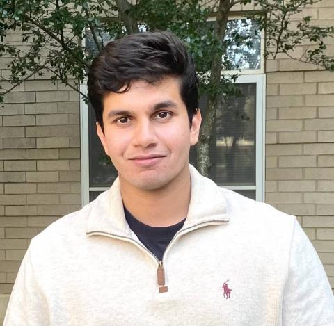 Pradyot Yadav, 3rd-year electrical and computer engineering student.