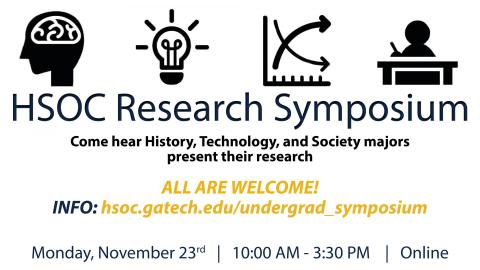 Logo for the HSOC Research Symposium on Monday, November 23rd.