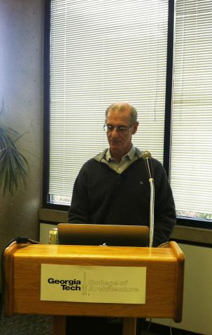 CATEA Director Jon Sanford presents at the College of Architecture's Research Forum