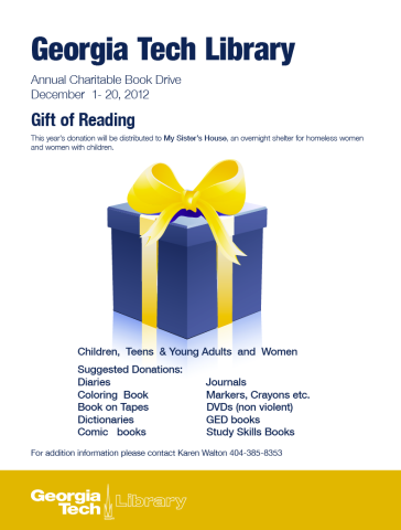 Georgia Tech Library Hosts Annual Charitable Book Drive
