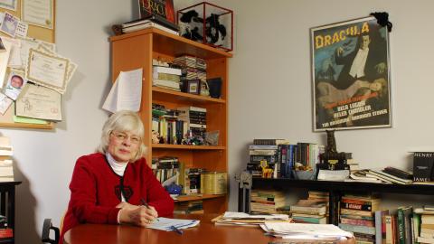 Carol Senf in her office
