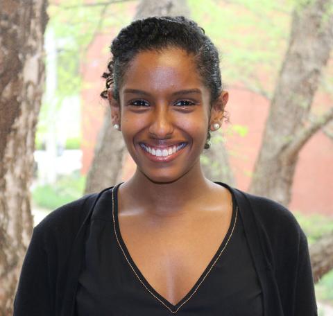 ISyE undergraduate Siham Adous, recipient of of the Kurt Salmon Associates Scholarship in ISyE and the GT IIE Student Chapter Outstanding Senior Award