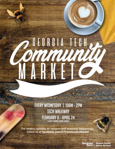 Flyer for Spring Community Market