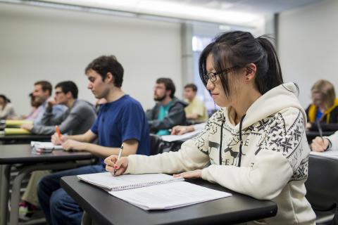 students in class