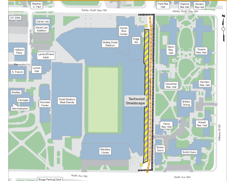 Techwood Drive Streetscape Improvements